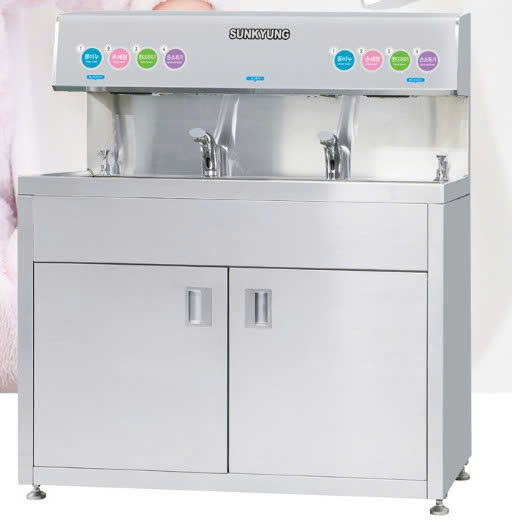 Bồn rửa tay của Sunkyung được làm bằng vật liệu STS304 chất lượng