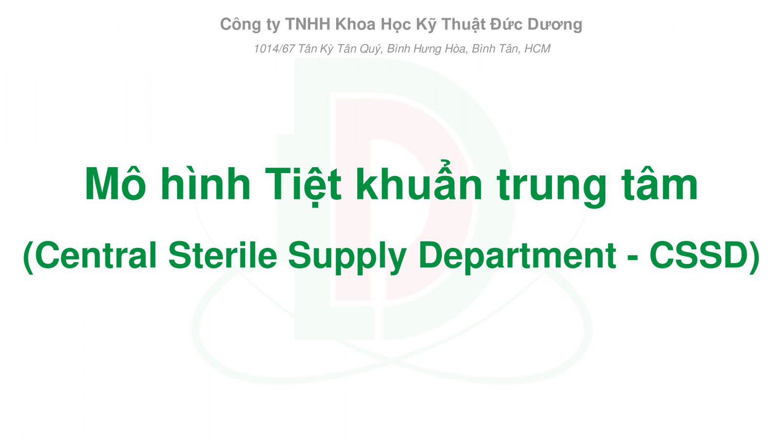 Tư Vấn, Thiết Kế Xây Dựng Khoa Kiểm Soát Nhiễm Khuẩn