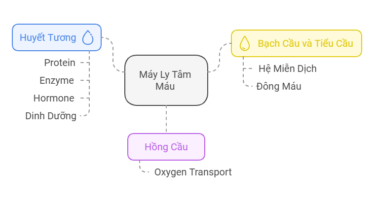 sơ đồ máy ly tâm máu