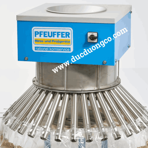 Máy chia mẫu hạt Pfeuffer giúp đồng nhất mẫu nông sản hiệu quả