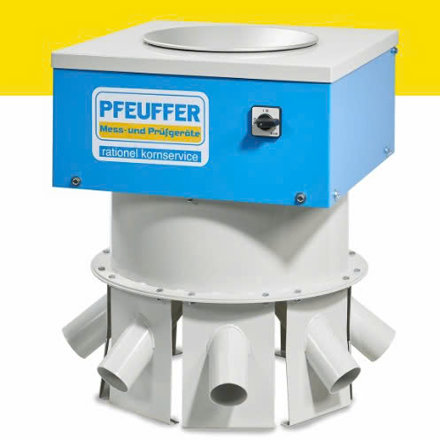 Máy chia mẫu phục vụ quy trình đồng nhất mẫu nông sản và thức ăn chăn nuôi theo TCVN 13052 hãng Pfeuffer