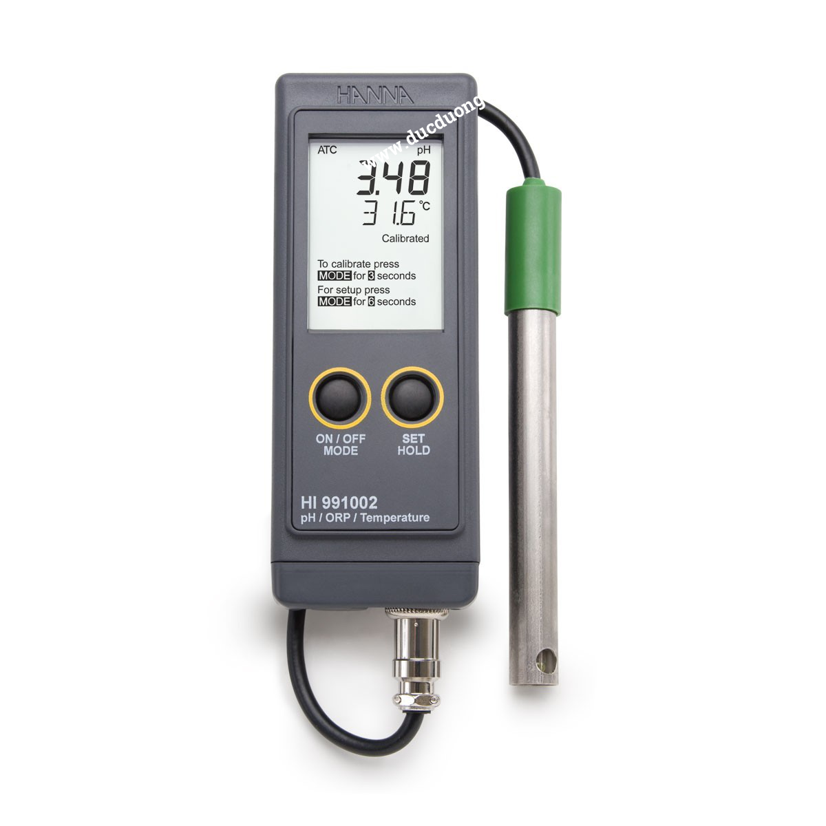 Máy đo pH/ORP/nhiệt độ cầm tay HANNA HI991002
