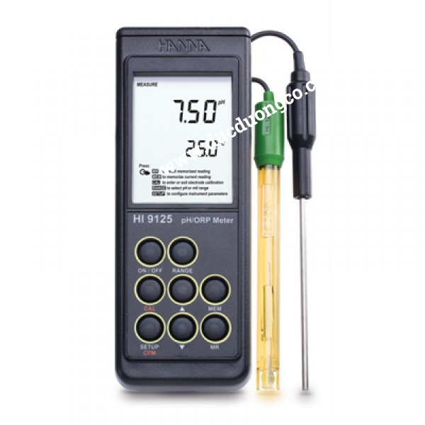 Máy đo pH/ORP/nhiệt độ cầm tay HANNA HI9125