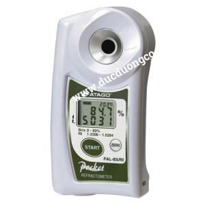 Khúc xạ kế điện tử đo độ ngọt và chỉ số khúc xạ (0.0 – 93.0% Brix) (1.3306 - 1.5284 RI) Atago PAL-BX/RI