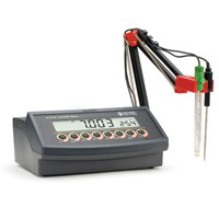 Hanna HI2216-02 pH/ORP/ISE/°C Benchtop Meter (–2.0 to 16.0 pH)