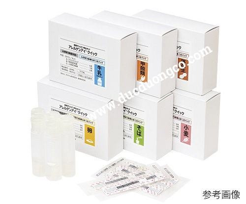 Bộ test phát hiện nhanh chất gây dị ứng của kiều mạch (Soba), Allergeneye® Quick dùng cho bề mặt, Code: 053088 , 5 Test/Hộp + Tăm bông và đệm PBS
