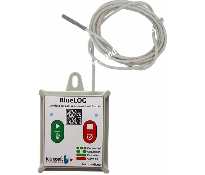 Bộ ghi dữ liệu nhiệt độ Bluetooth TS01BLP90 Cable 190 (cm) x 2,8 Ø (mm) - Probe 3 (cm) X 3 Ø (mm)