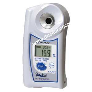 Khúc xạ kế điện tử đo độ mặn (0.0 - 28.0%) Atago Pal-03S