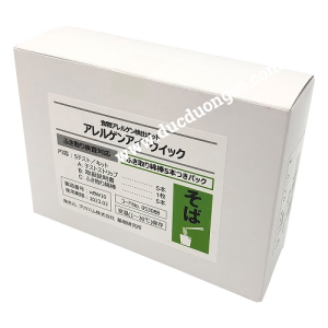 Bộ test phát hiện nhanh chất gây dị ứng của kiều mạch (Soba), Allergeneye® Quick dùng cho bề mặt, Code: 053088 , 5 Test/Hộp + Tăm bông và đệm PBS