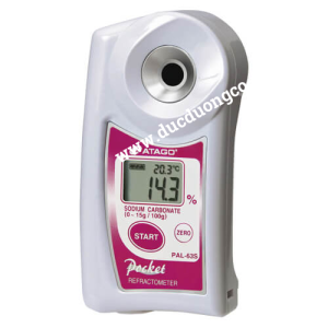 Khúc xạ kế điện tử đo nồng độ Sodium carbonate g/100g (0.0 - 15.0%) ATAGO PAL-63S