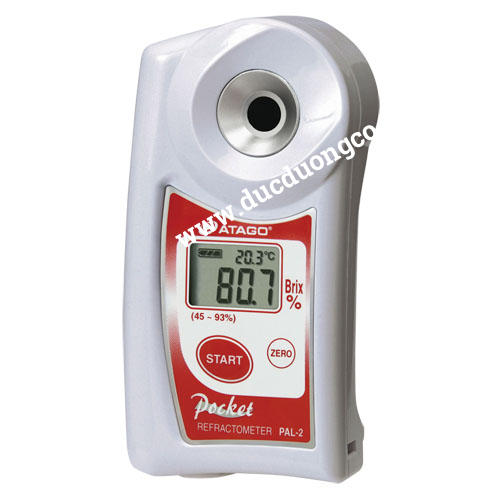 Khúc xạ kế điện tử đo độ ngọt (45.0 – 93.0% Brix) Atago Pal-2