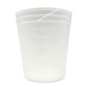 300ml Disposable PP Plastic Cup with Graduation