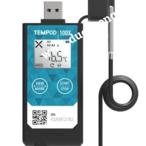 TempSen Tempod 100X Dry Ice Temperature Data Logger with External Probe