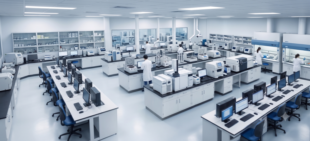 Phòng lab tổng thể công ty Đức Dương